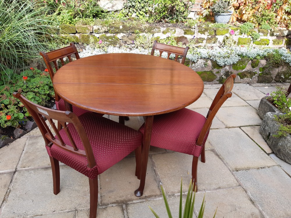Georgian mahogany dining table  View V
