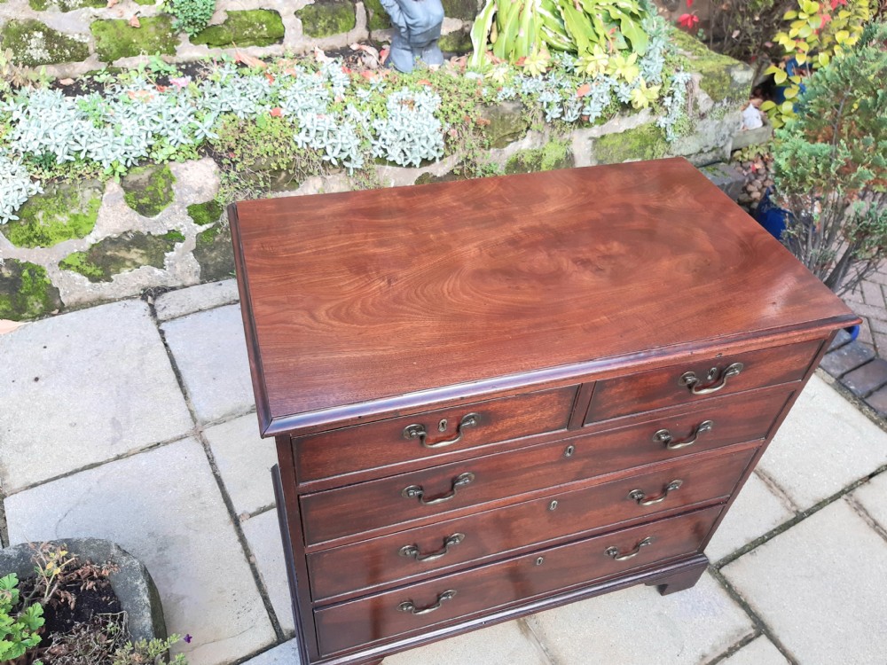 Small Georgian mahogany chest of drawers View VI