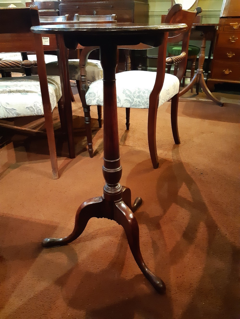 Rare Georgian oval wine table View IV