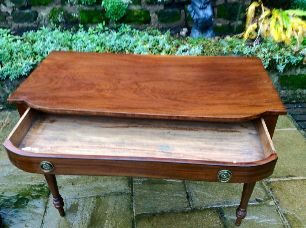 Early 19th century mahogany dressing or side table View IV
