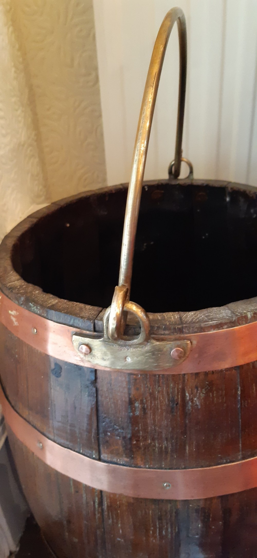 19th century oak coopered barrel  View IV