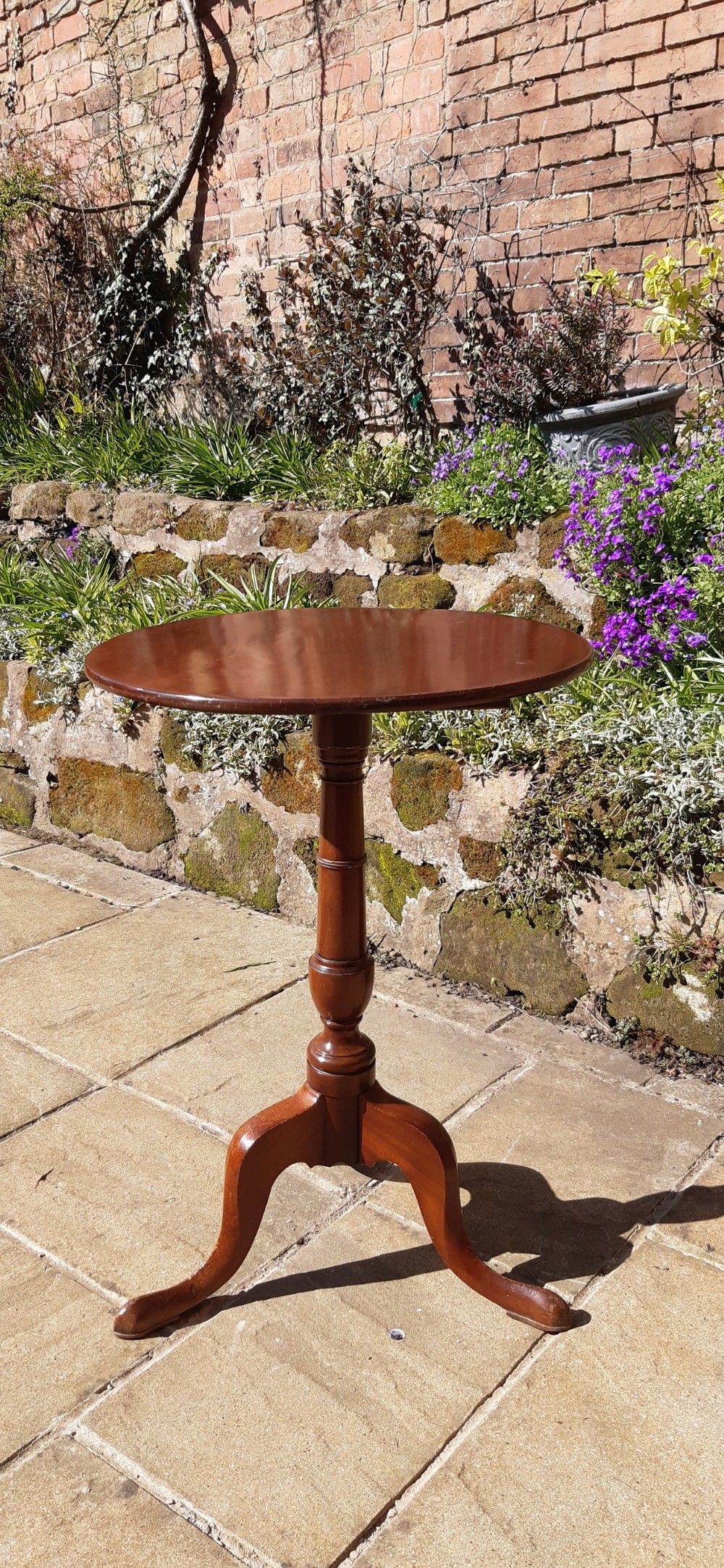 Super small Georgian mahogany tripod table