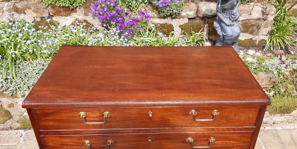 Small mahogany Georgian chest of drawers  View IV