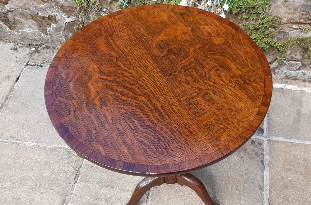 Georgian oak wine tripod table  View VIII