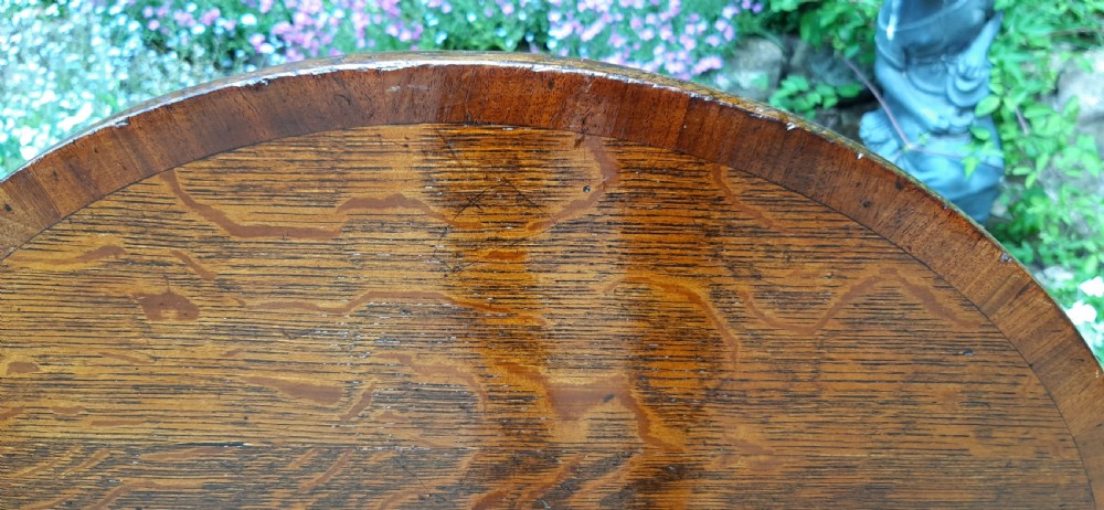 Georgian oak wine tripod table  View X