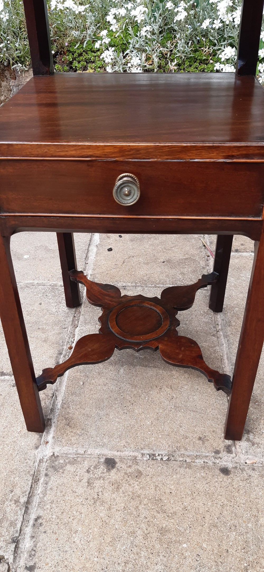 Georgian mahogany bedside table  View IV