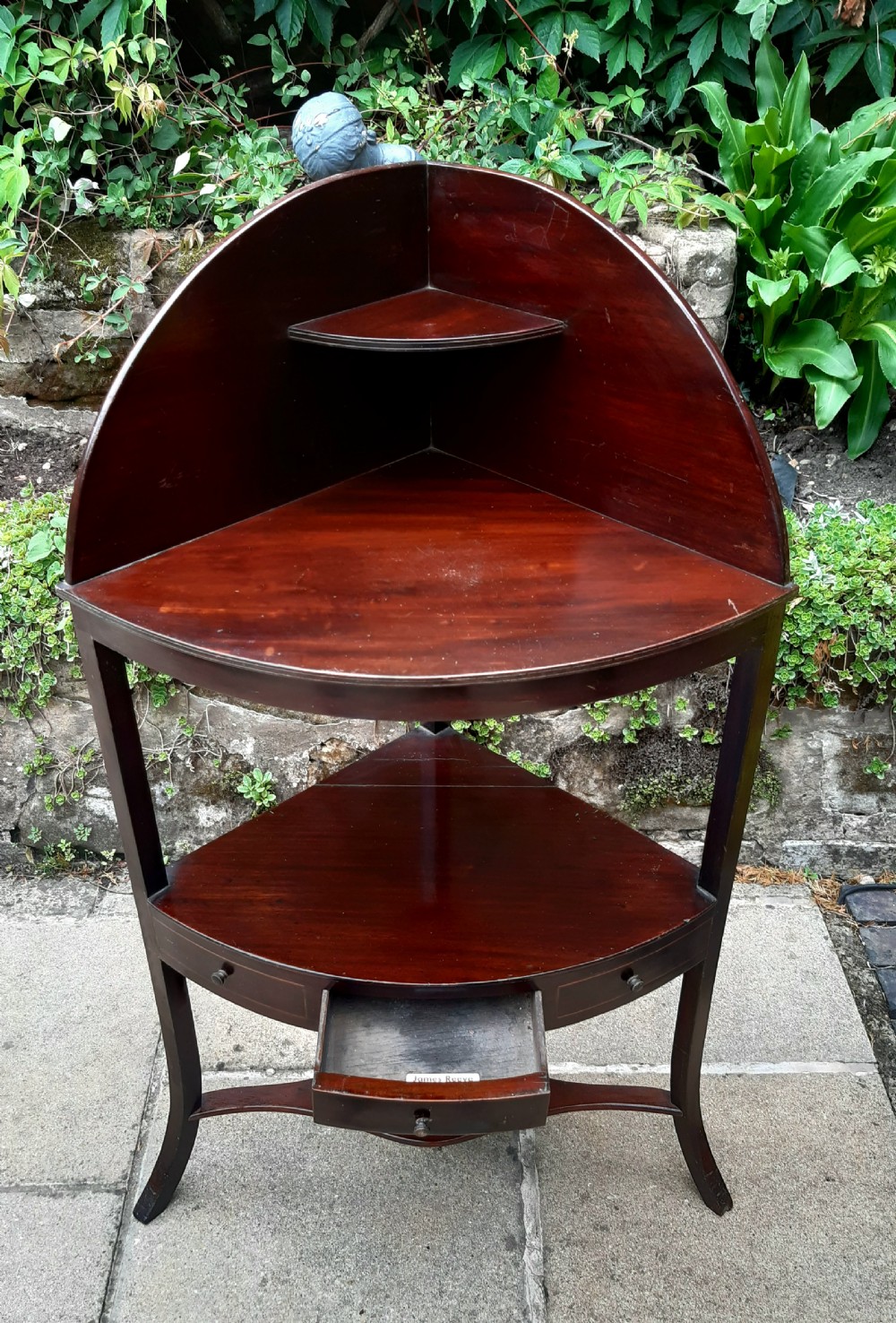 Georgian  mahogany corner washstand View III