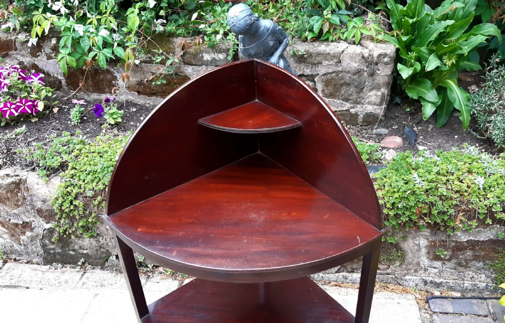 Georgian  mahogany corner washstand View IV
