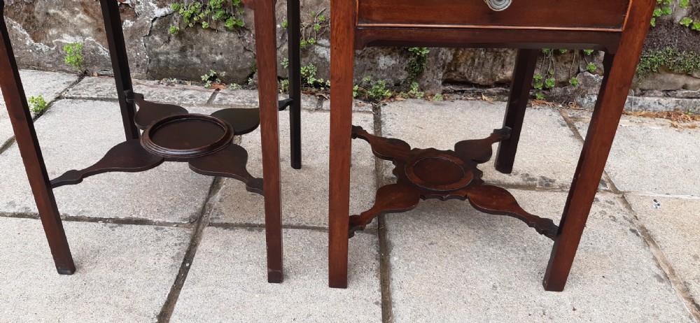 A matched pair of Georgian bedside tables  View VI