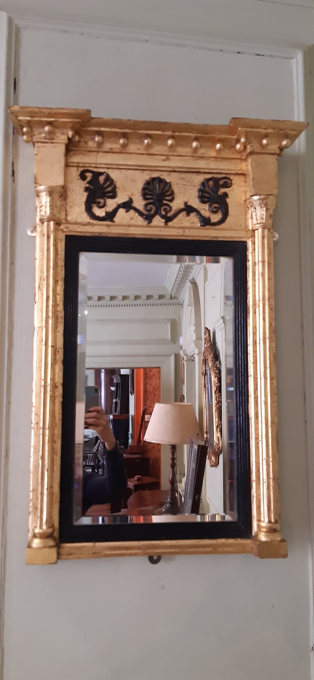 Regency gilt pier wall mirror