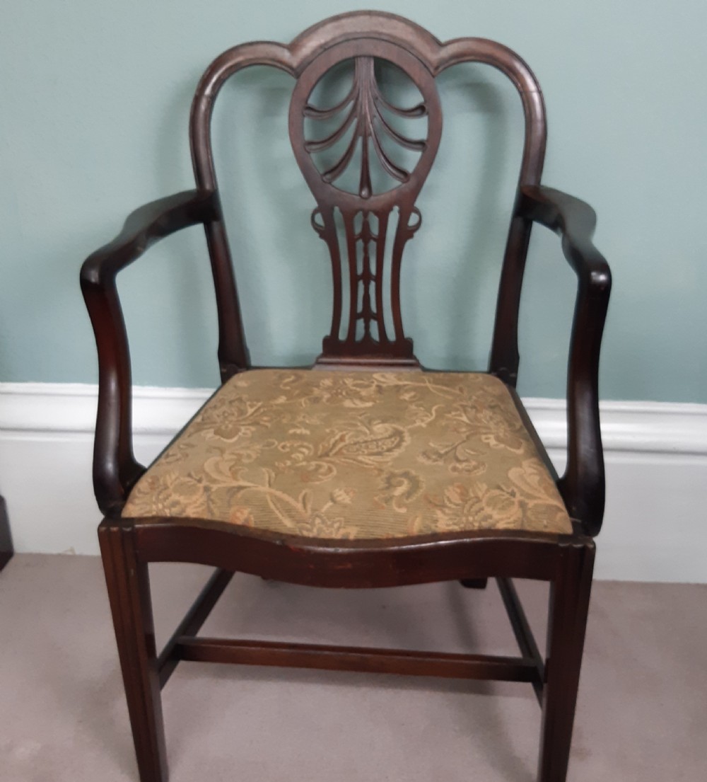 Stunning Georgian mahogany armchair Hepplewhite period