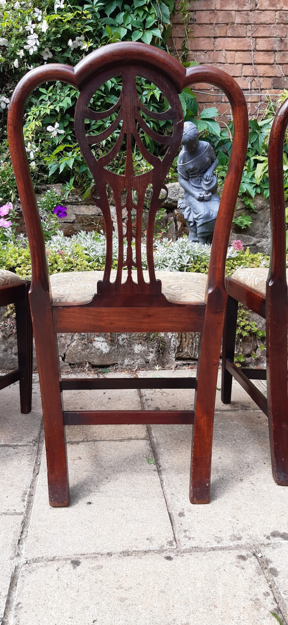 Four Georgian mahogany dining chairs View VI