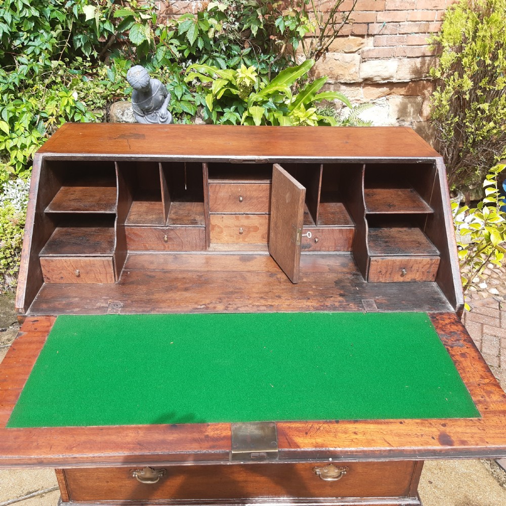 Georgian oak bureau  View III