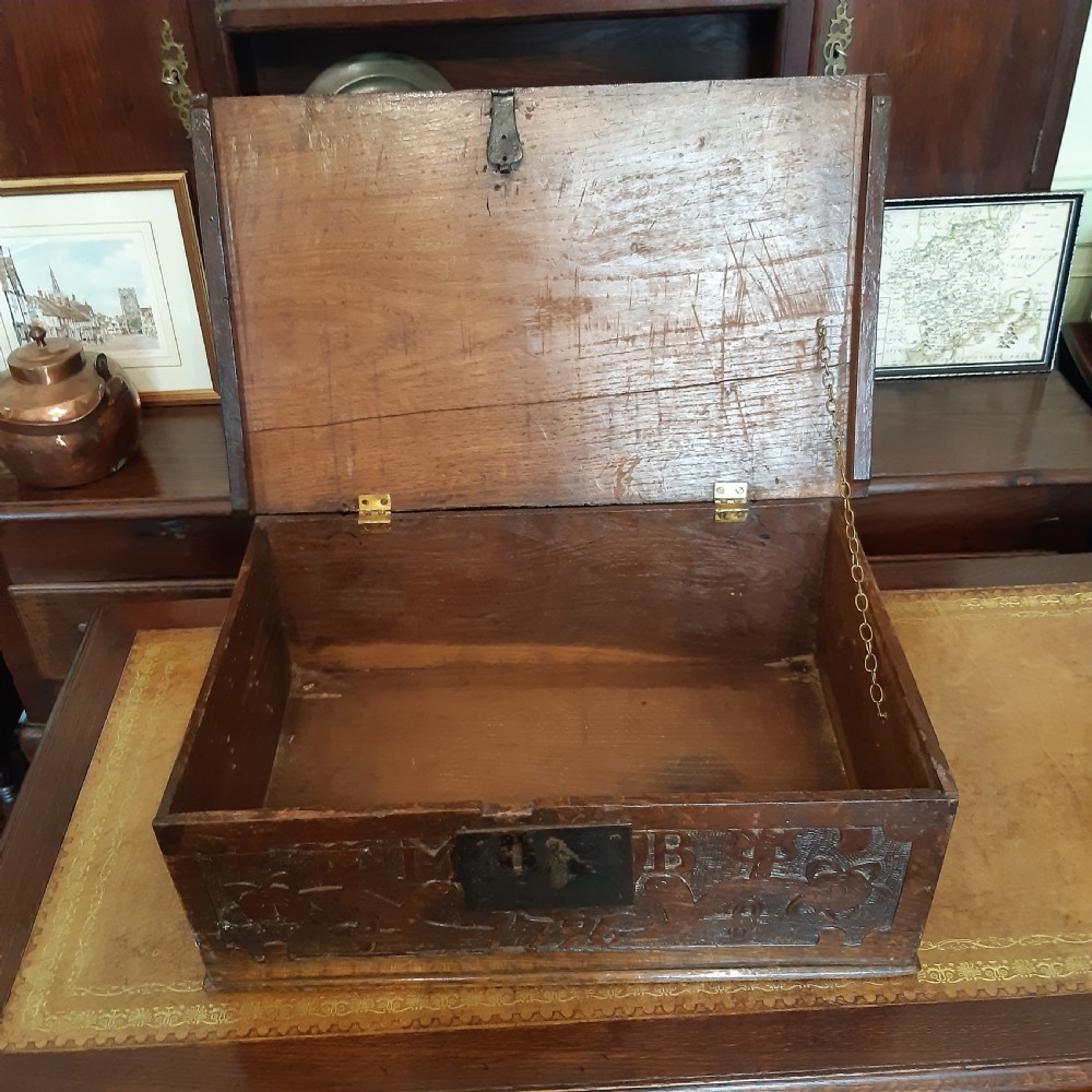 Georgian oak bible box View VI