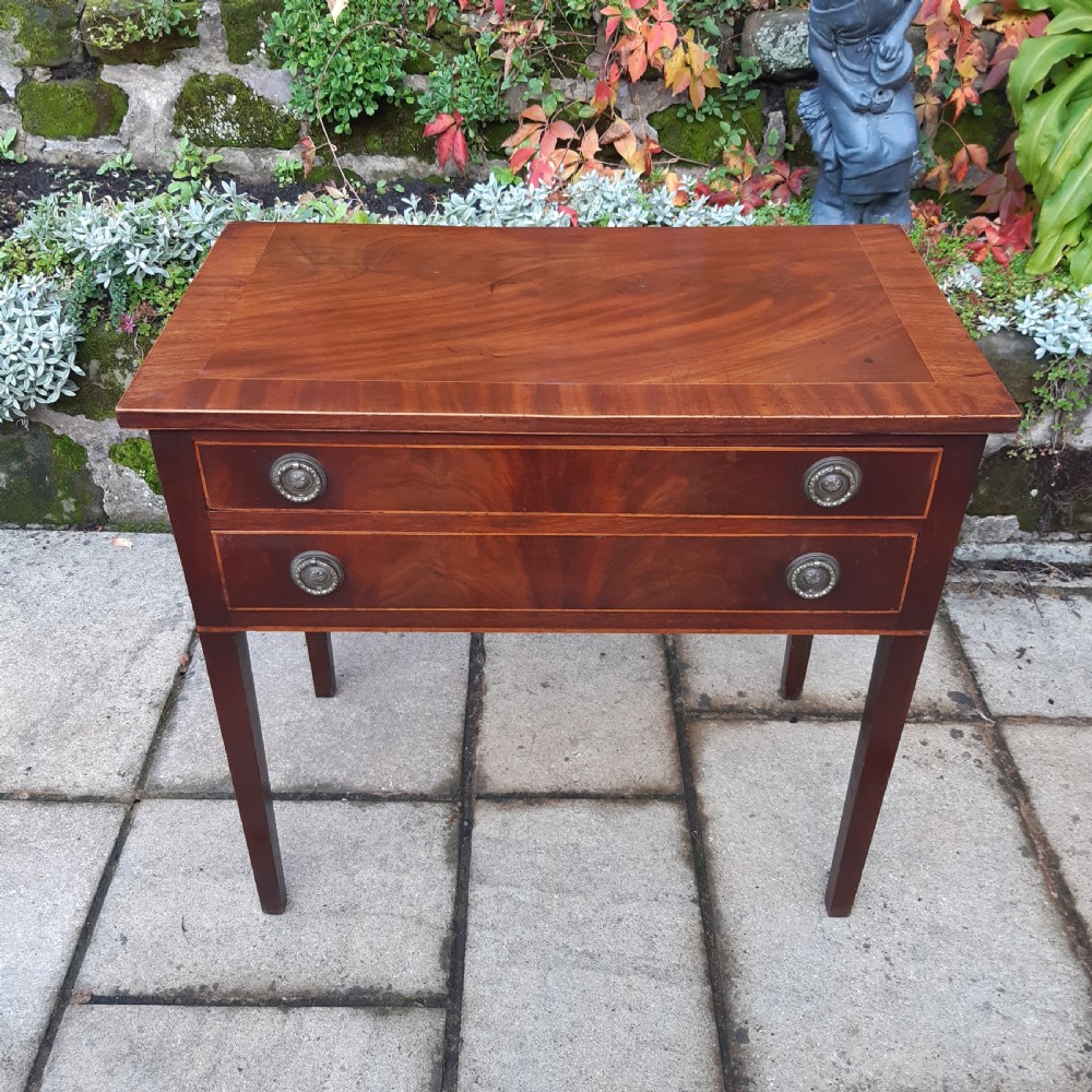 Georgian mahogany side table lowboy  View IV