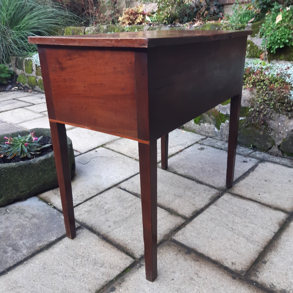 Georgian mahogany side table lowboy  View VI