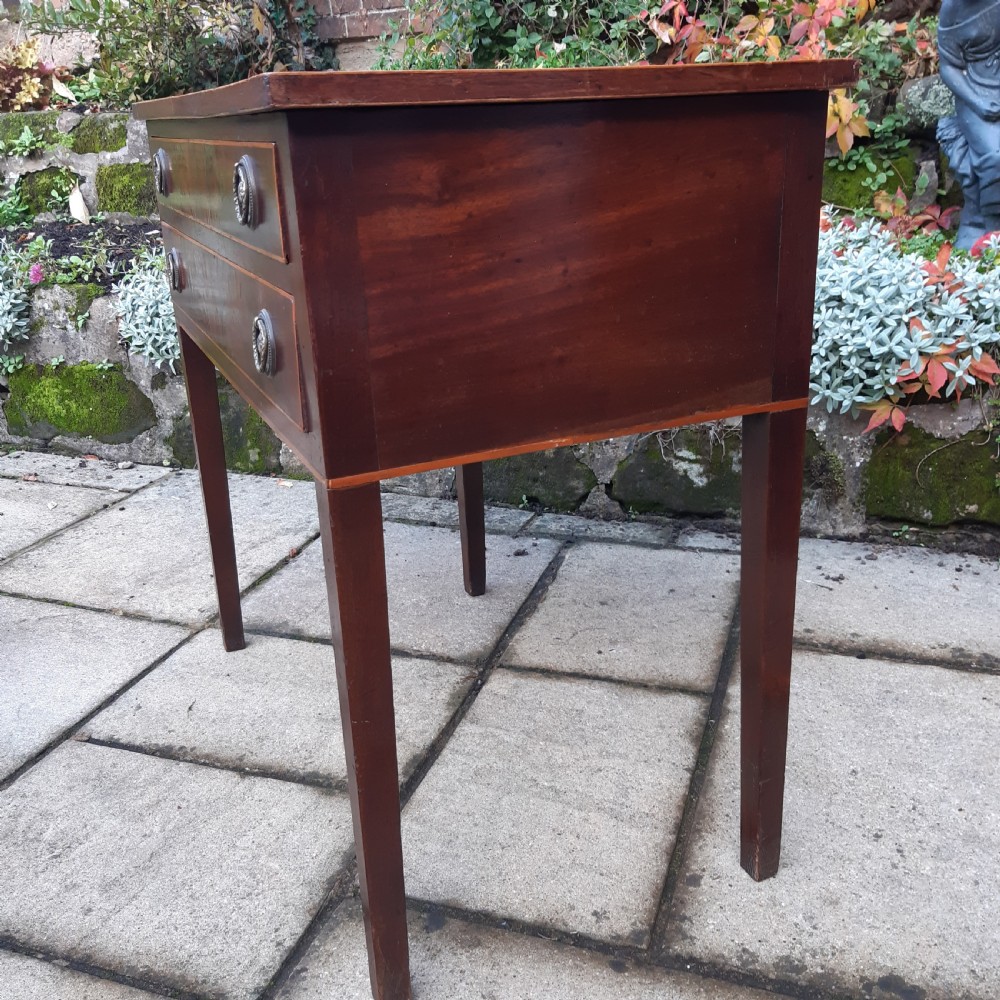 Georgian mahogany side table lowboy  View VII
