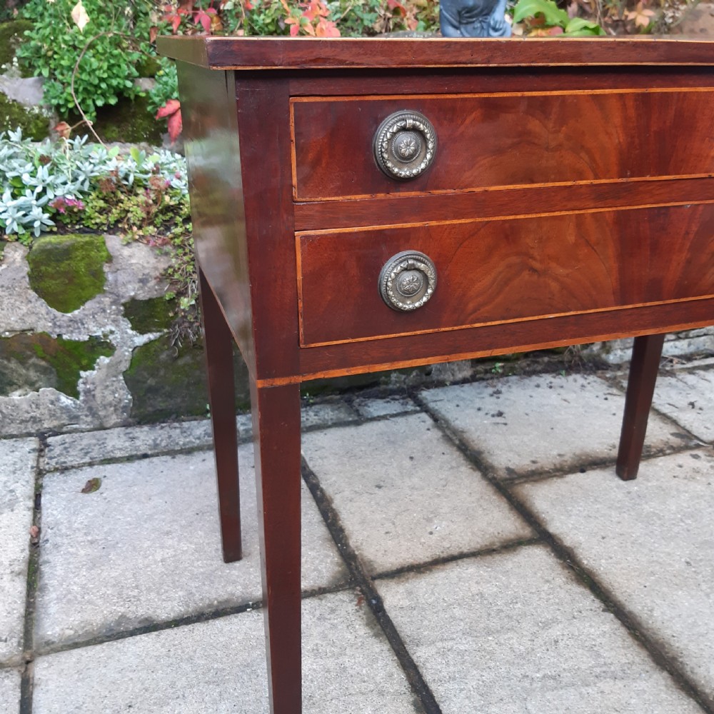 Georgian mahogany side table lowboy  View VIII