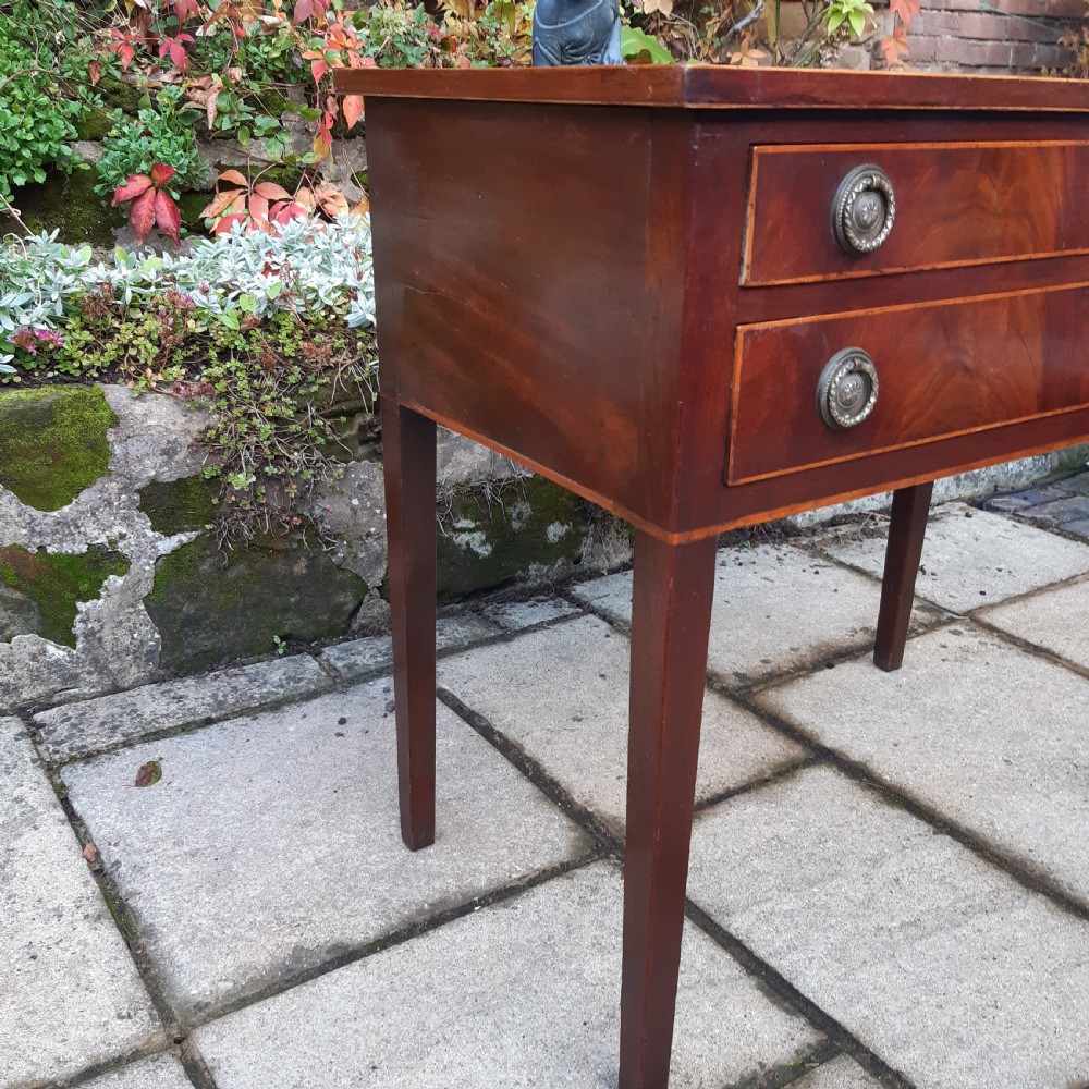 Georgian mahogany side table lowboy  View IX