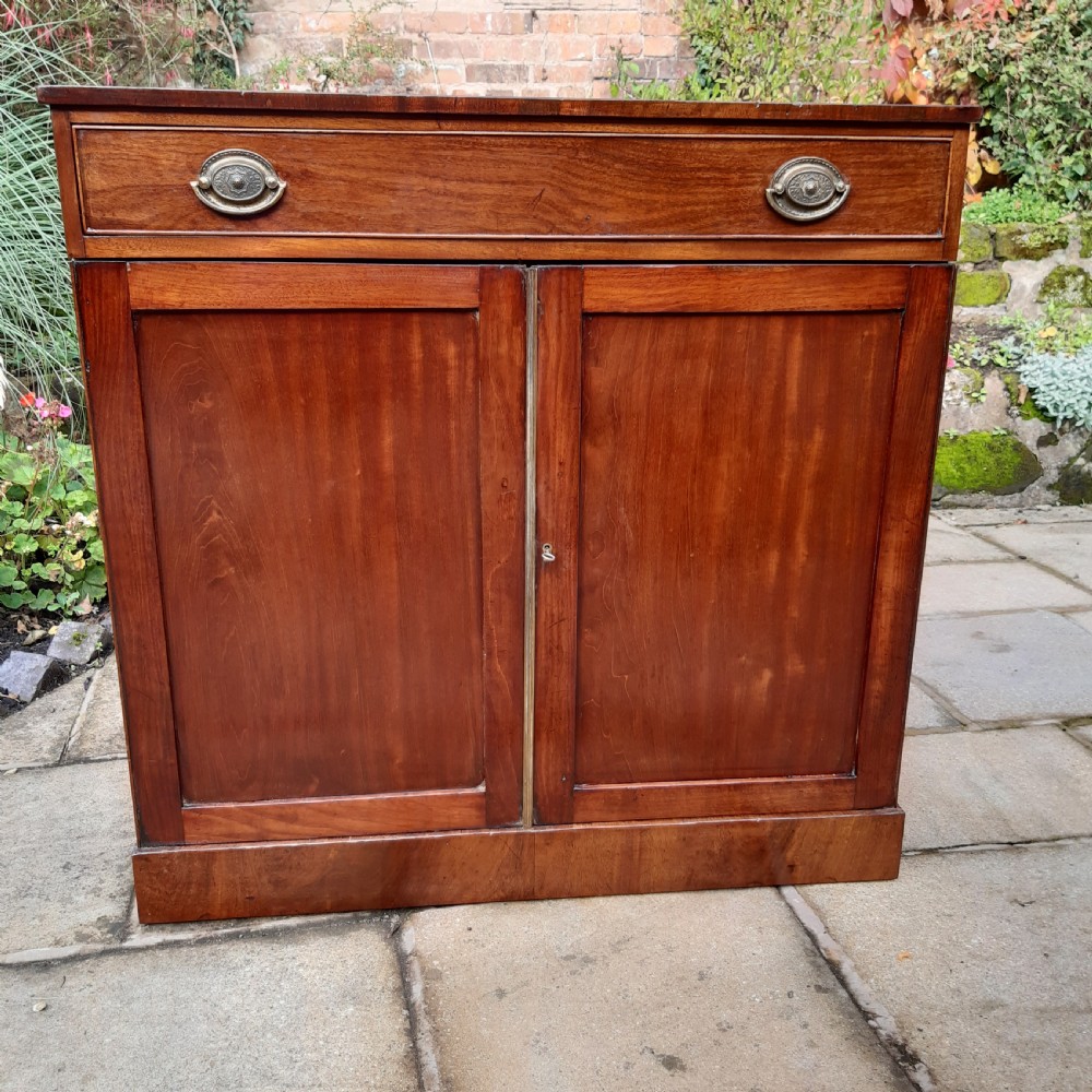Georgian mahogany side cabinet chiffonier  View II