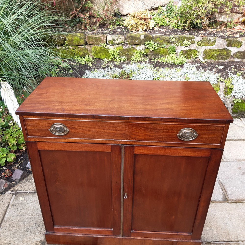 Georgian mahogany side cabinet chiffonier  View III