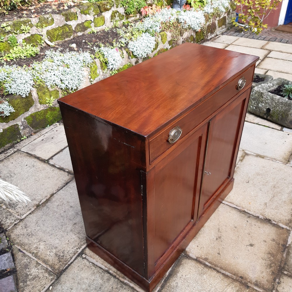Georgian mahogany side cabinet chiffonier  View V