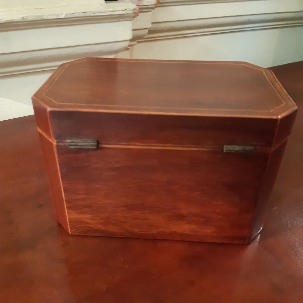 Partridge wood tea caddy View V