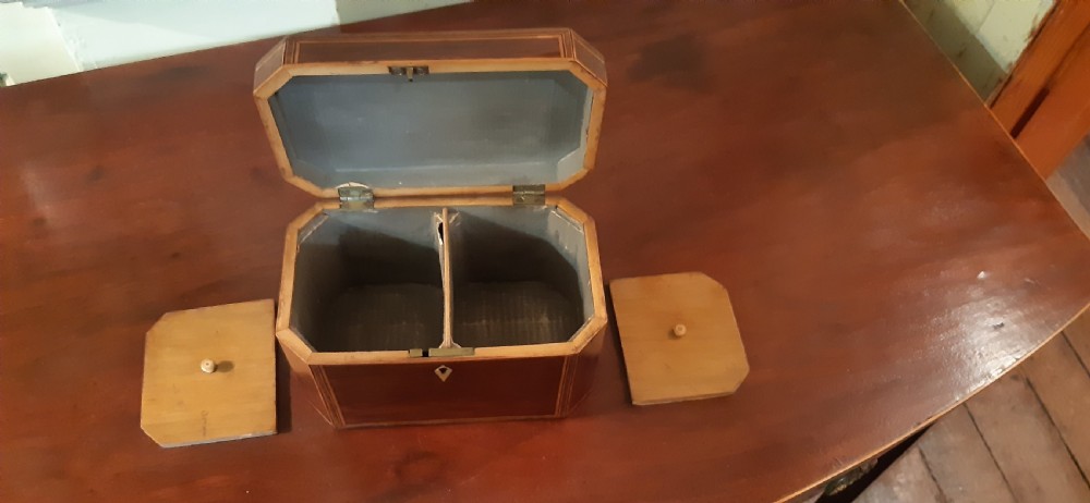Partridge wood tea caddy View VIII