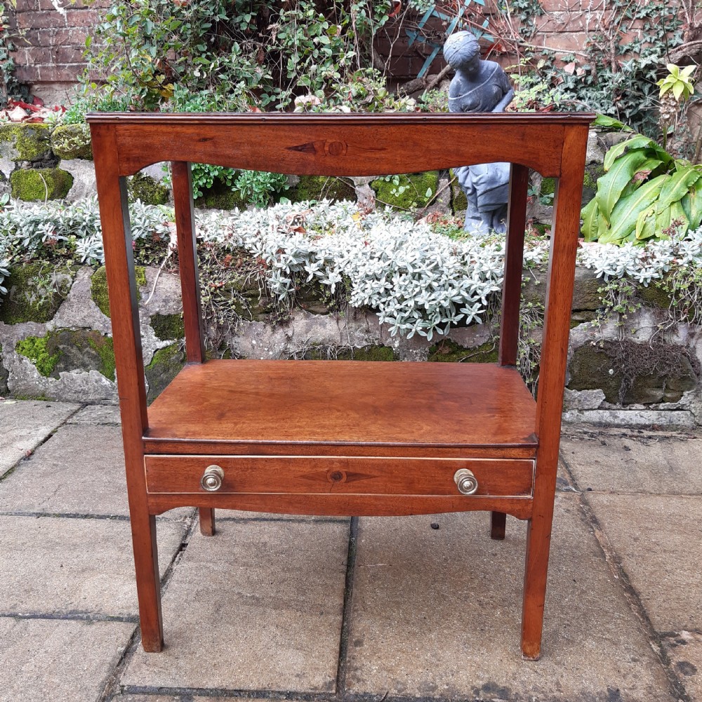 Small, late Georgian, mahogany side table