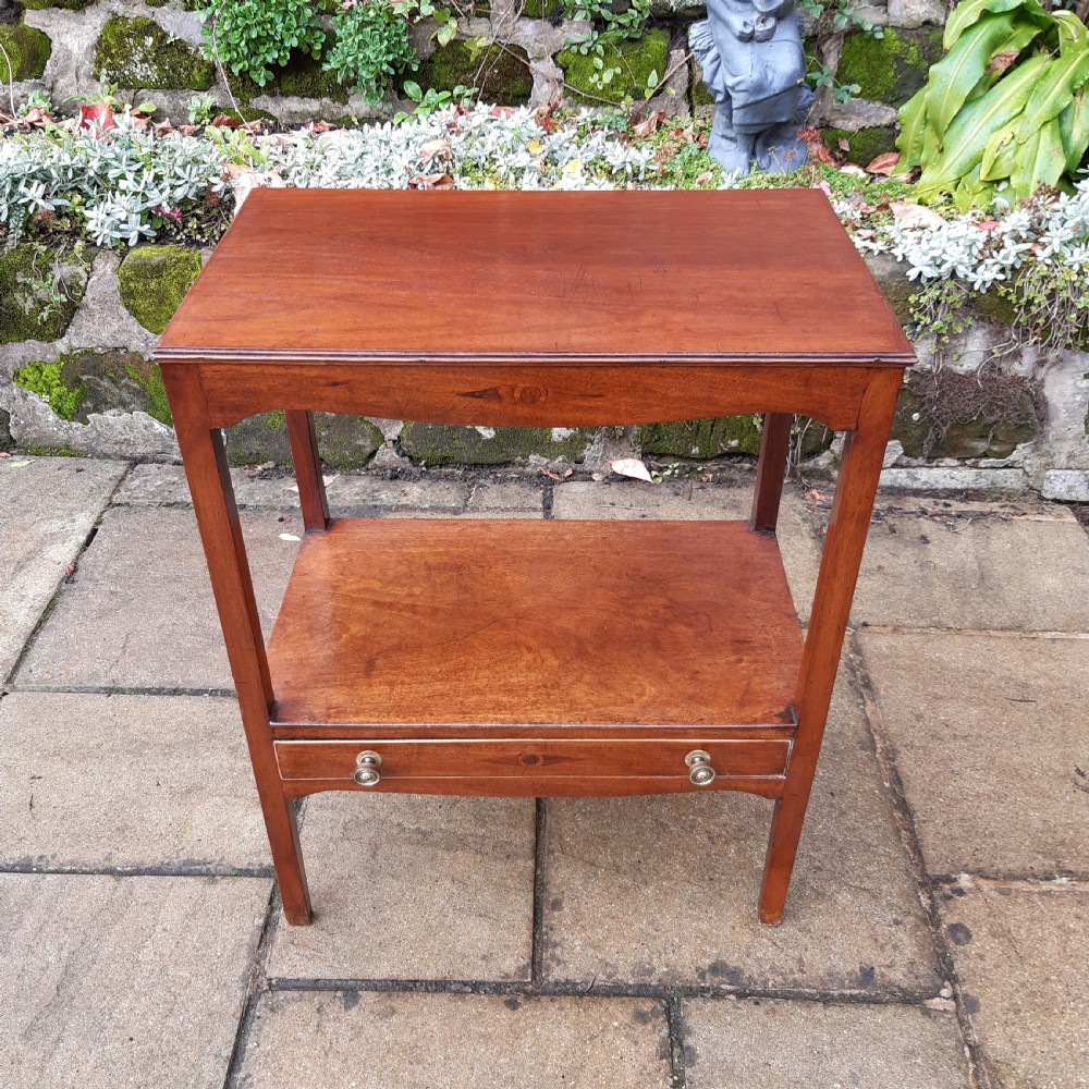 Small, late Georgian, mahogany side table View II