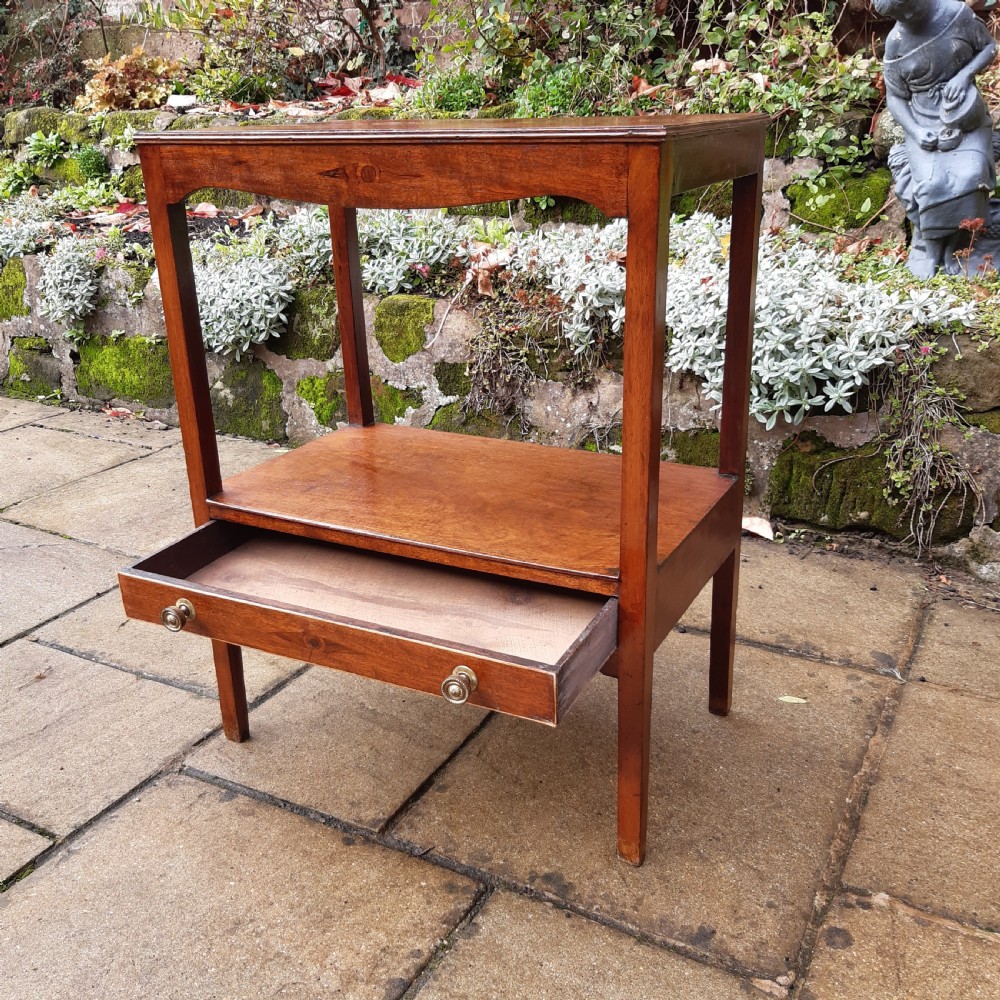 Small, late Georgian, mahogany side table View III