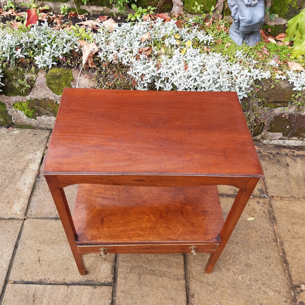 Small, late Georgian, mahogany side table View V
