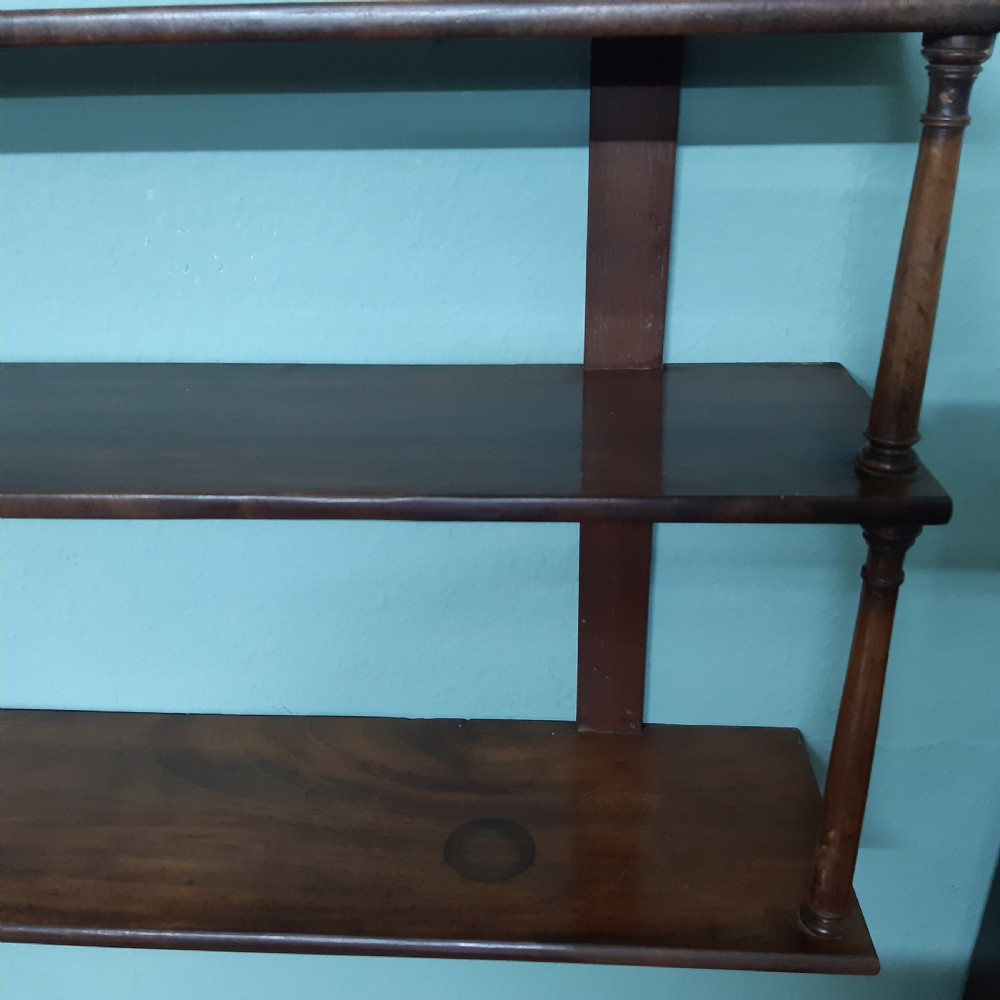 Mahogany wall shelves View IV