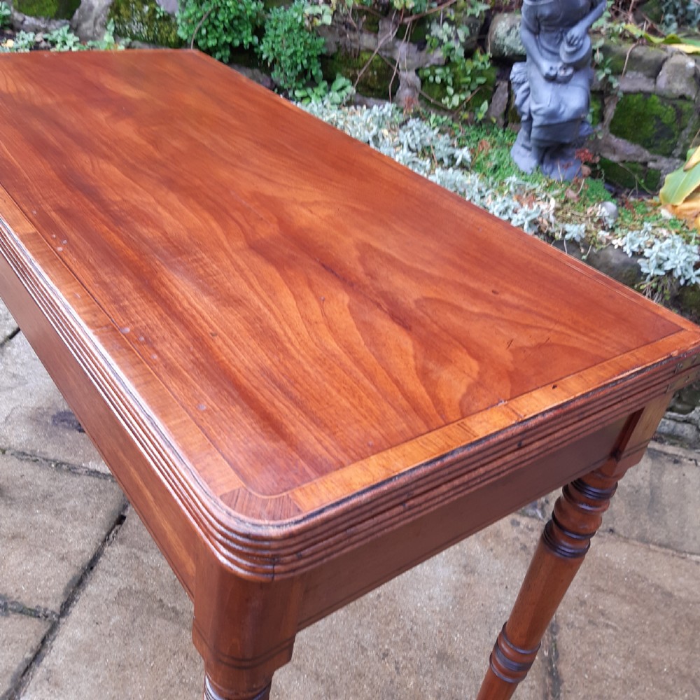 Regency mahogany card table View IX
