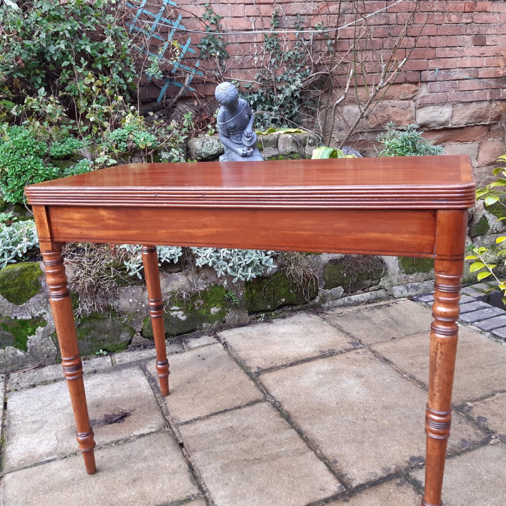 Regency mahogany card table View X
