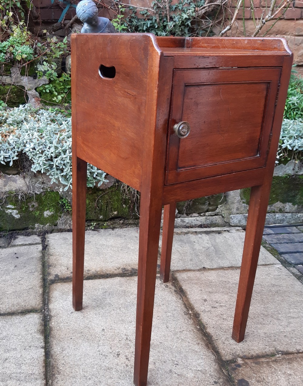 Mahogany bedside  cupboard  View V