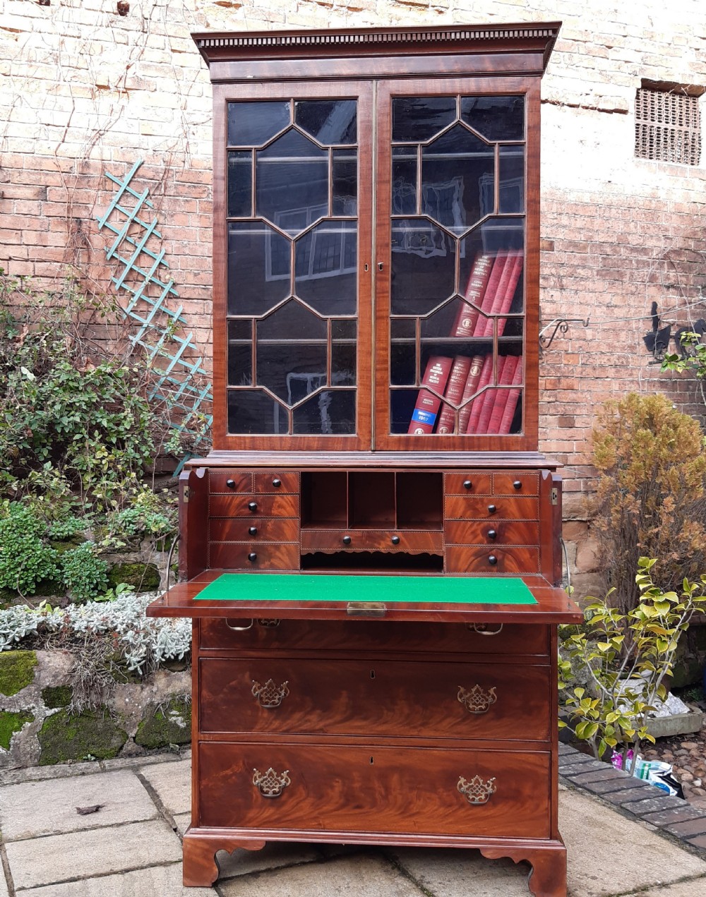 Georgian secretaire bookcase View II