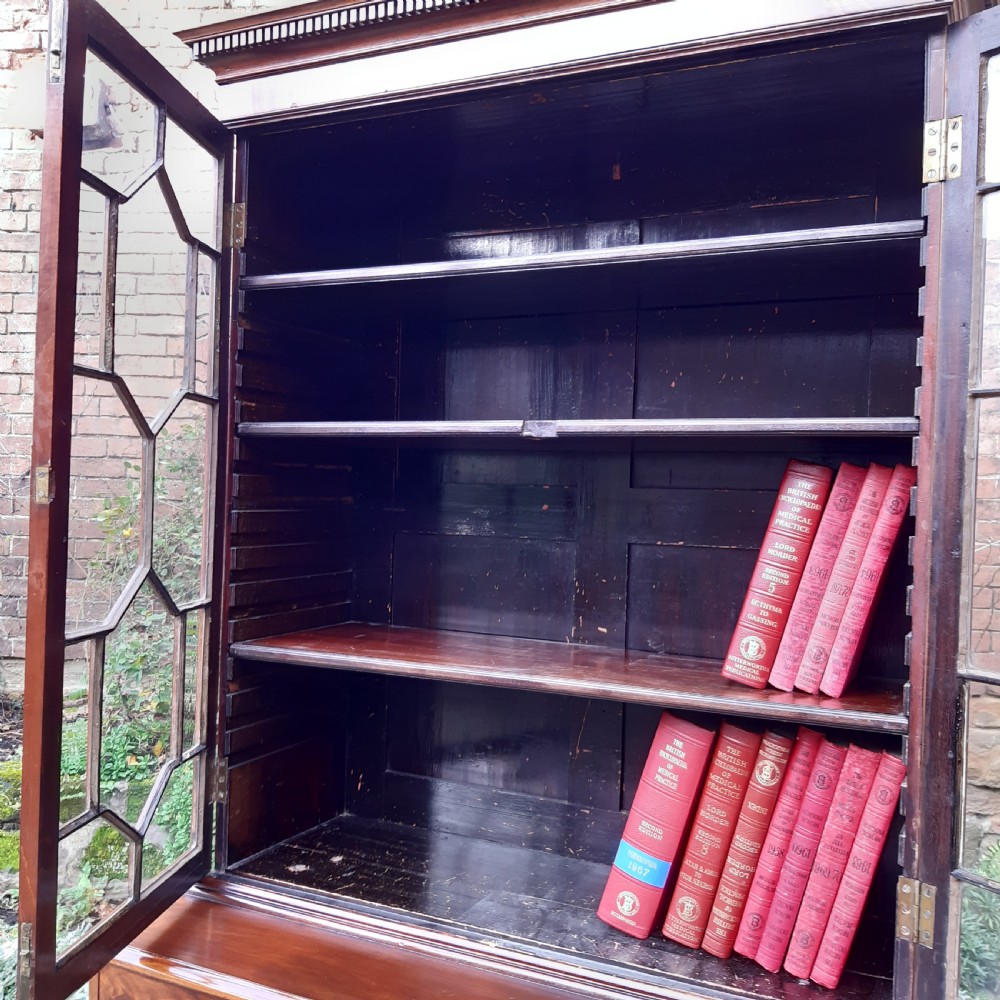 Georgian secretaire bookcase View X