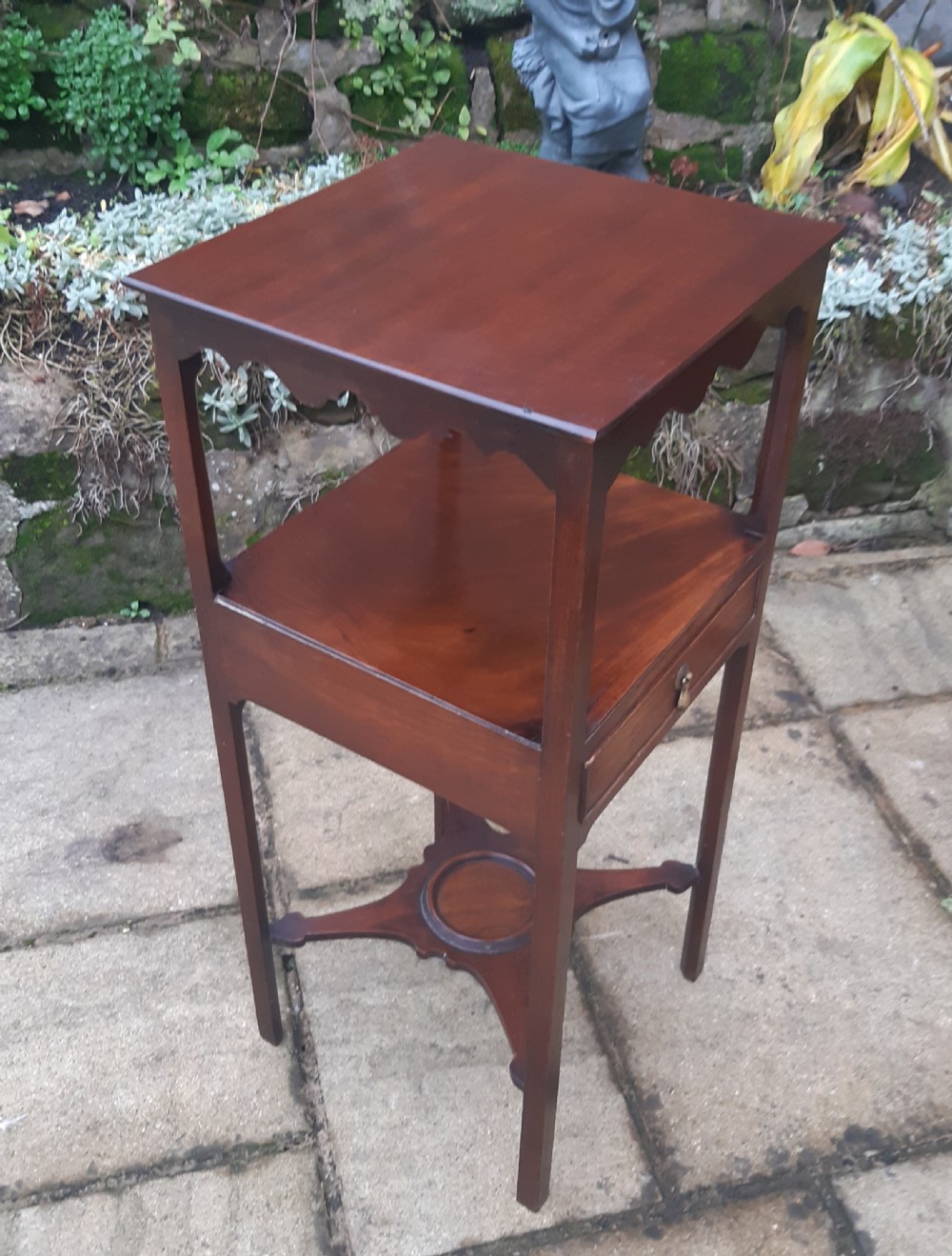 A  Georgian mahogany bedside table  View III