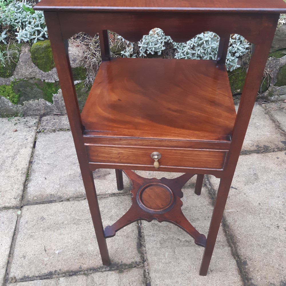 A  Georgian mahogany bedside table  View VI