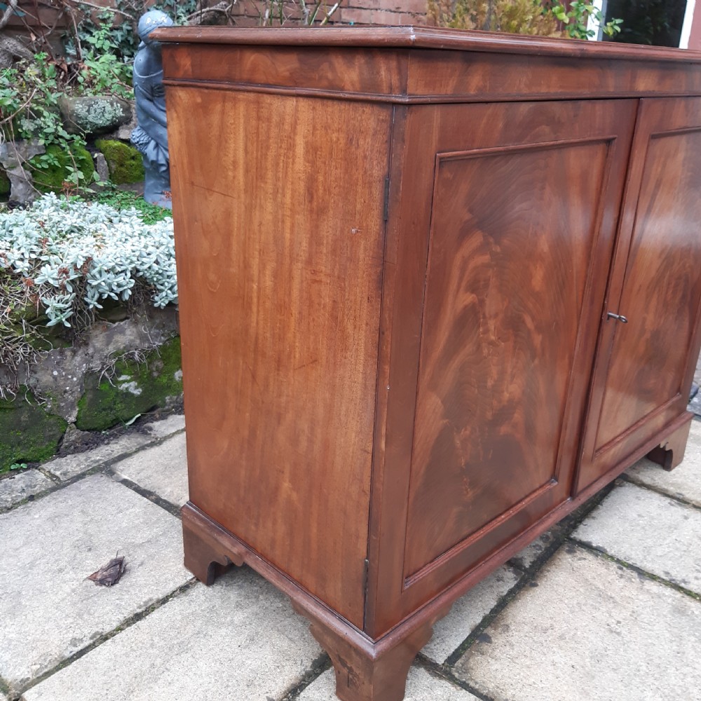 Georgian mahogany side cabinet  View X