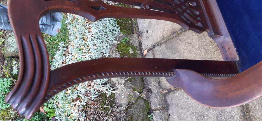 18th century Chippendale period armchair  View X