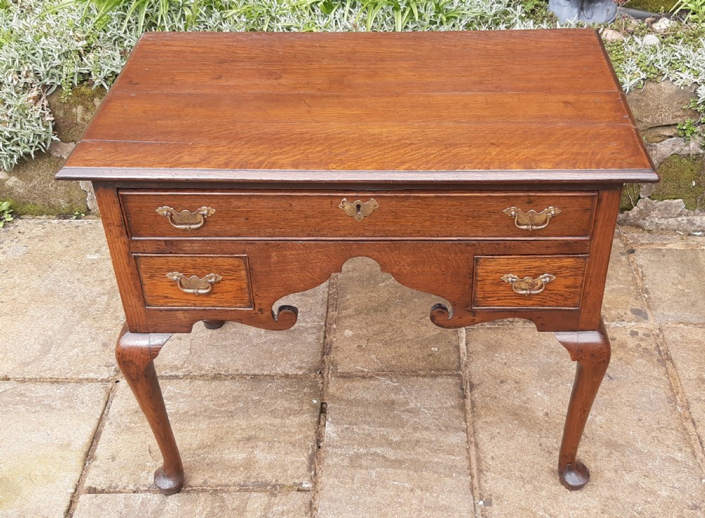 Georgian 18th century oak lowboy side table View II