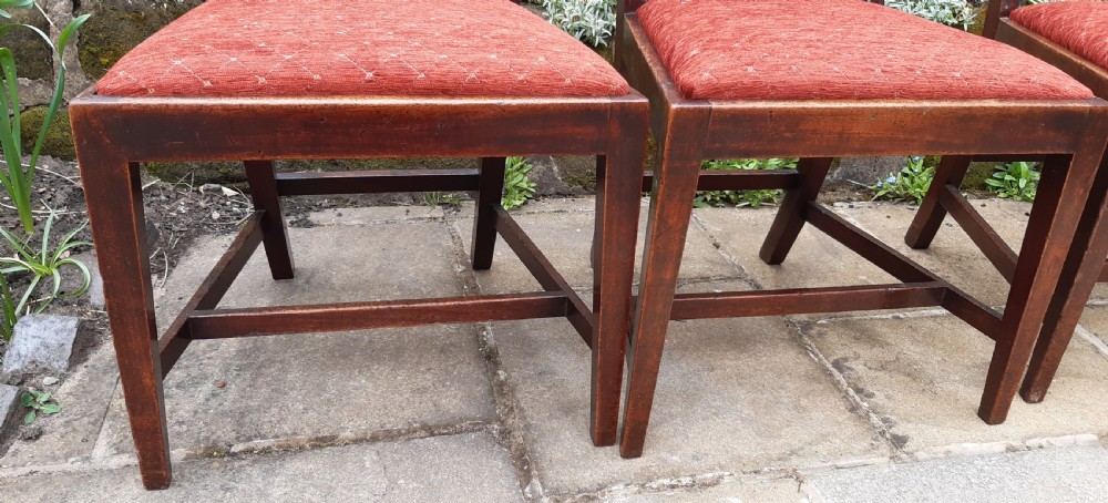 Set of 6 mahogany Georgian dining chairs  View V