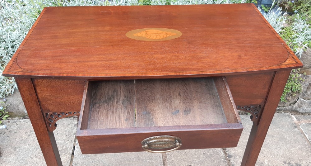 Mahogany inlaid side table View VIII
