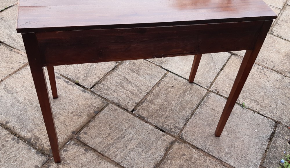 Lovely Georgian mahogany side writing table View VII