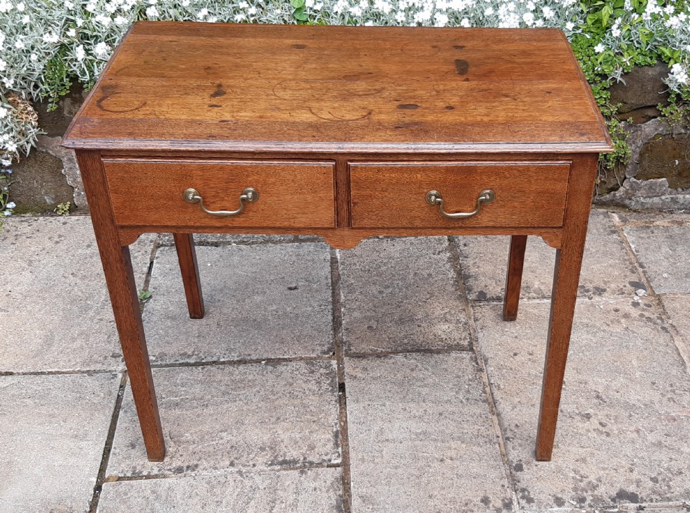 Georgian oak side table 