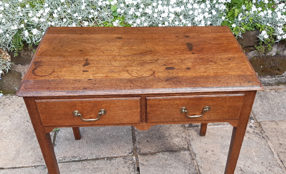 Georgian oak side table  View III
