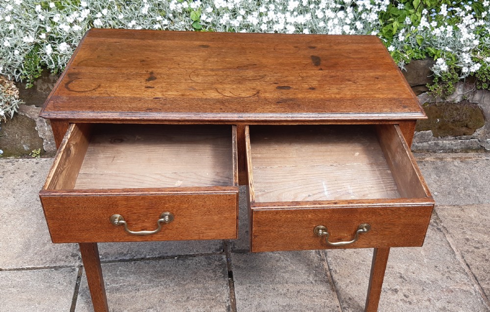 Georgian oak side table  View IV