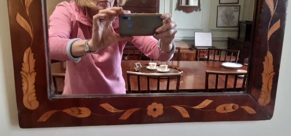 Inlaid mahogany wall mirror  View VII